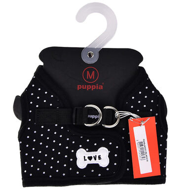 Puppia Dotty Chaleco Preto Peitoral para cães
